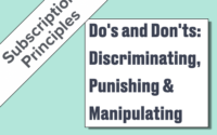 Do's and Don'ts: Discriminating, Punishing & Manipulating