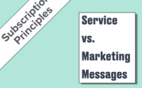 Service vs Marketing Messages